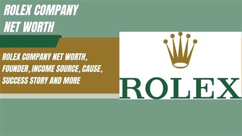 rolex company net worth 2023